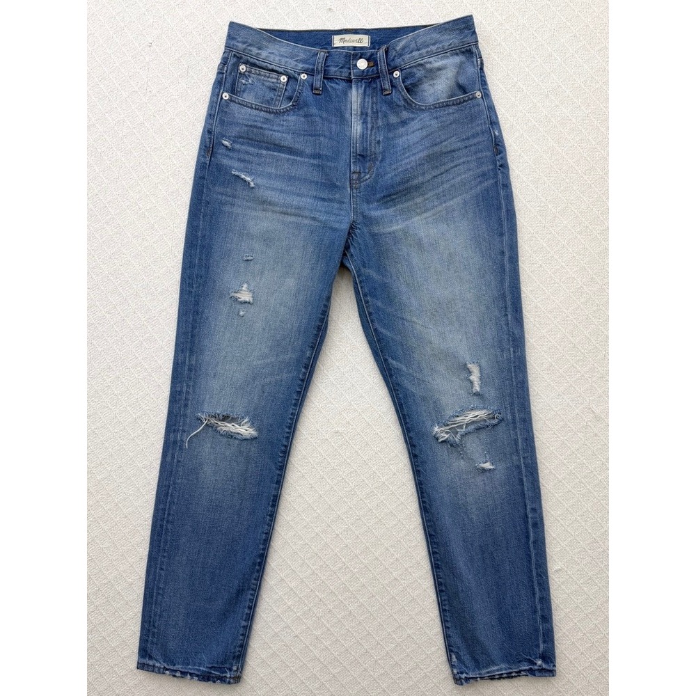 Madewell The Perfect Vintage Jean Distressed Medium Wash Denim Women's 29